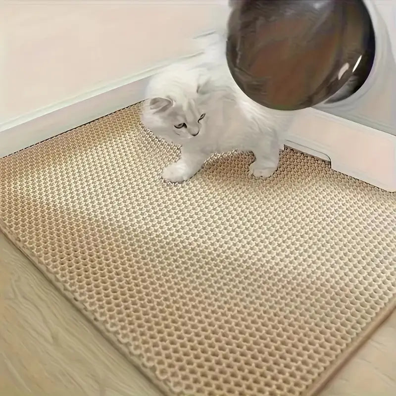 Oversized Double-Layer Cat Litter Mat