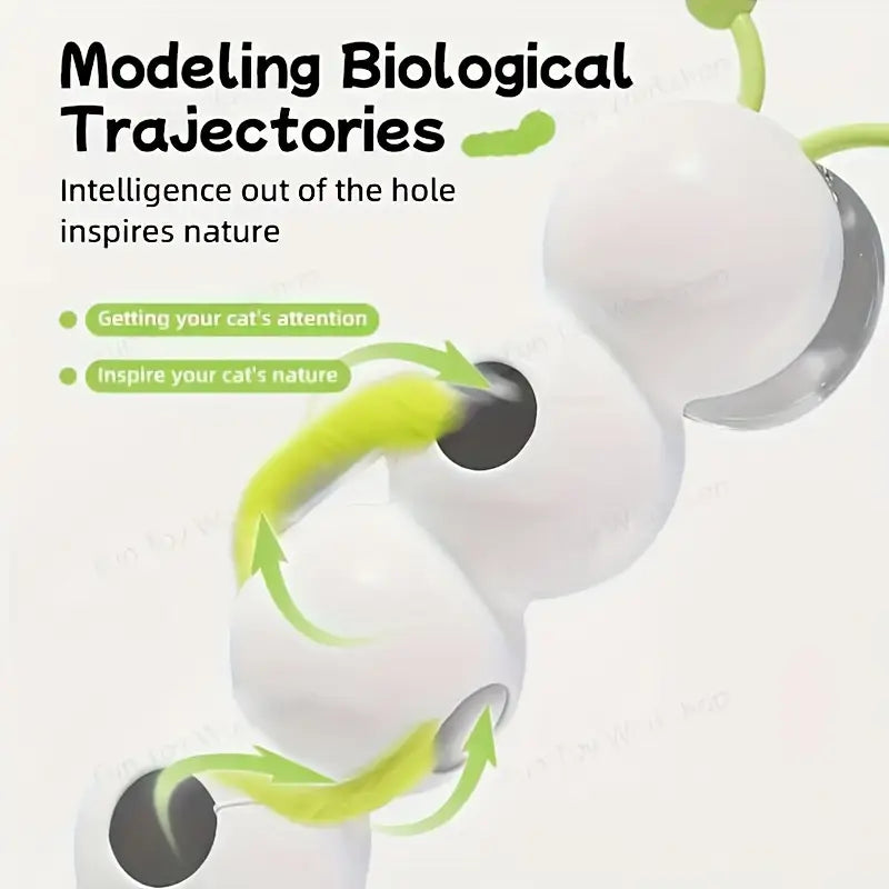 Interactive Cat Toy Worm
