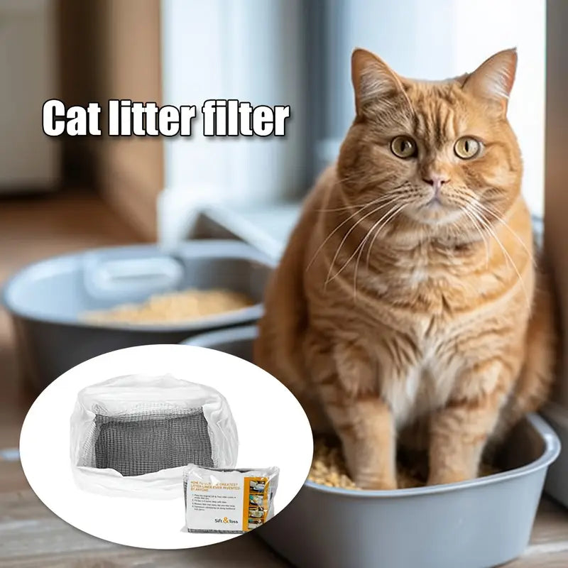 Reusable Cat Litter Box Filter Liners – Hands-Free Hygiene Filters