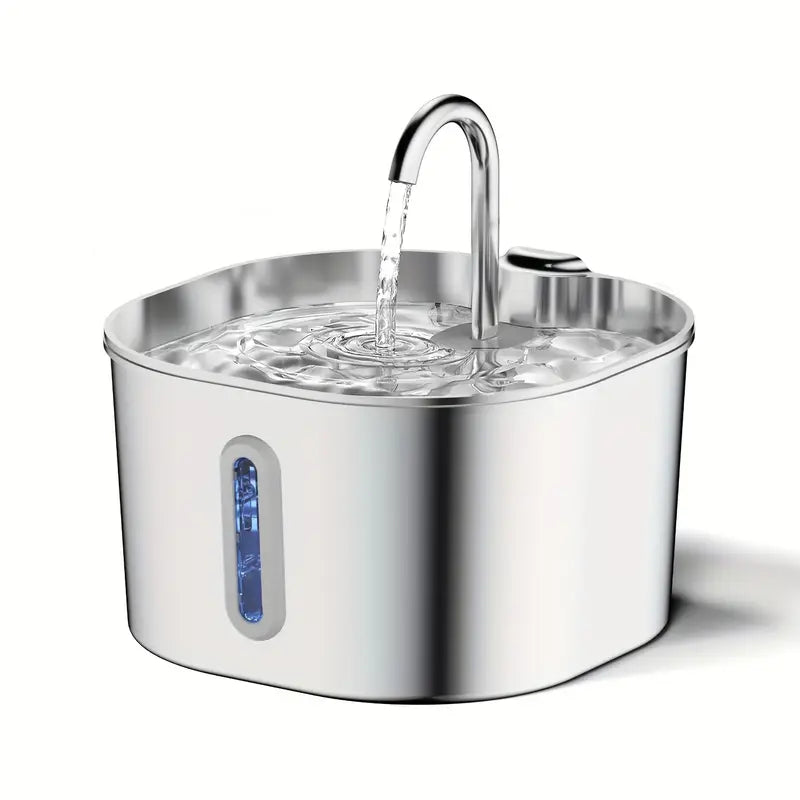 Stainless Steel Pet Water Fountain 2.2L