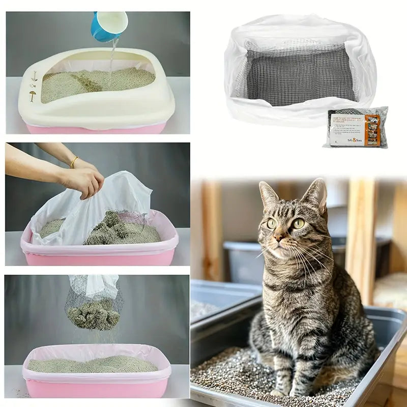 Reusable Cat Litter Box Filter Liners – Hands-Free Hygiene Filters