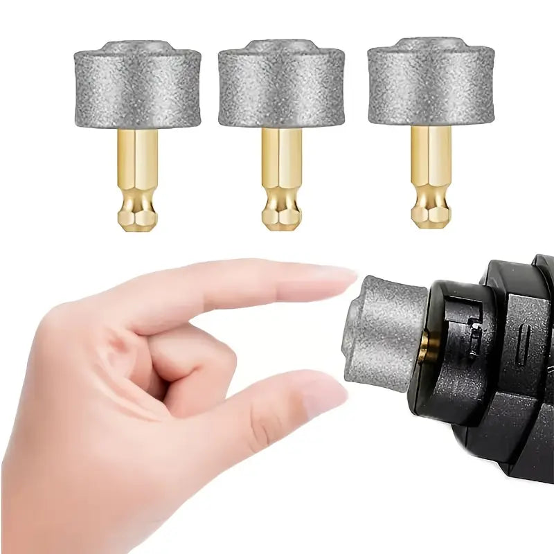 3-Pack Metal Drill Bit Replacement Heads (for Electric Nail Grinder)