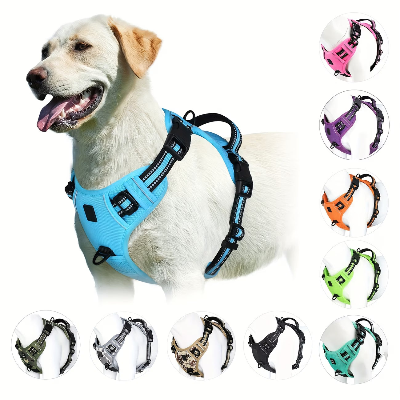 Furiviox™ Reflective No-Pull Dog Harness with Handle