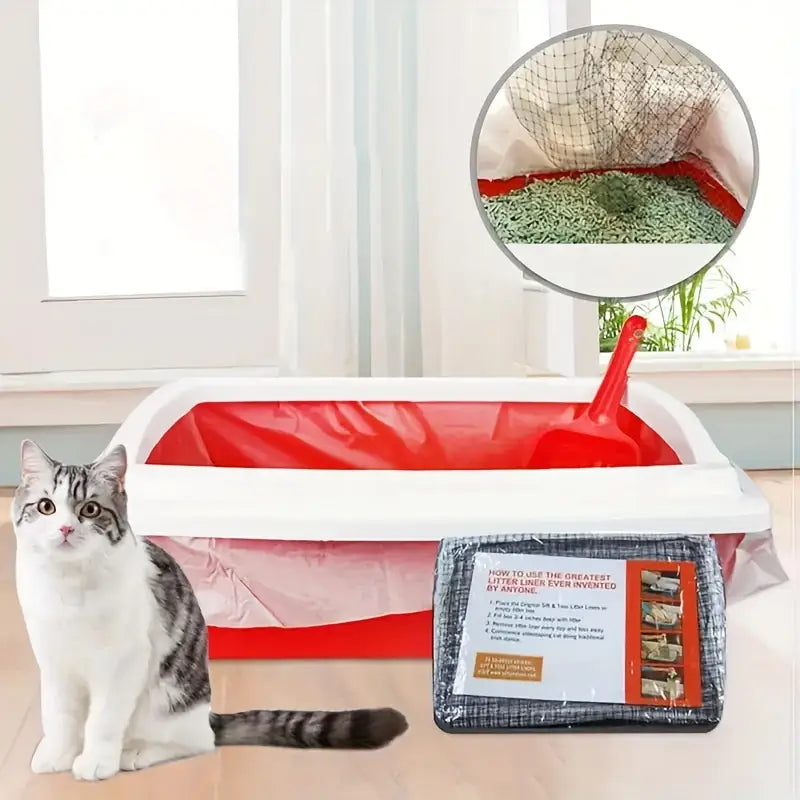 Reusable Cat Litter Box Filter Liners – Hands-Free Hygiene Filters