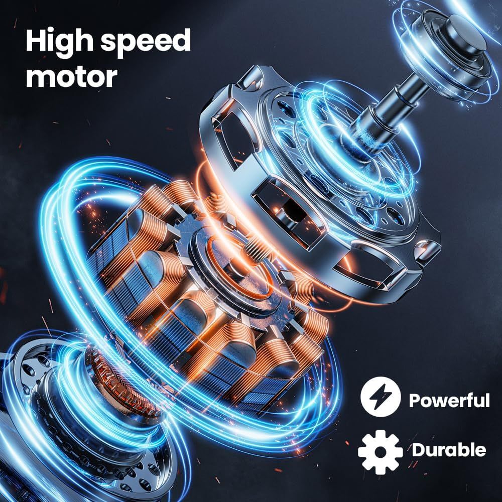 5-Speed USB Pet Nail Grinder with Dual LED Lights