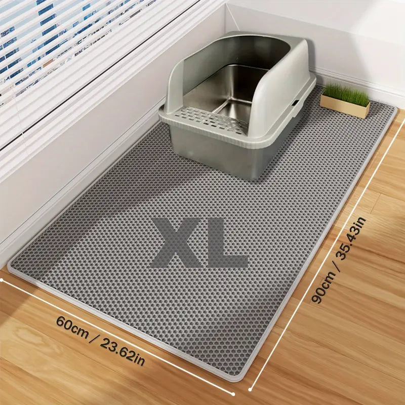 Oversized Double-Layer Cat Litter Mat