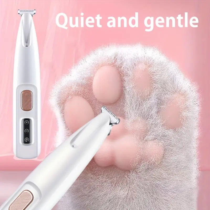 USB-Rechargeable Paw & Detail Trimmer with LED Light